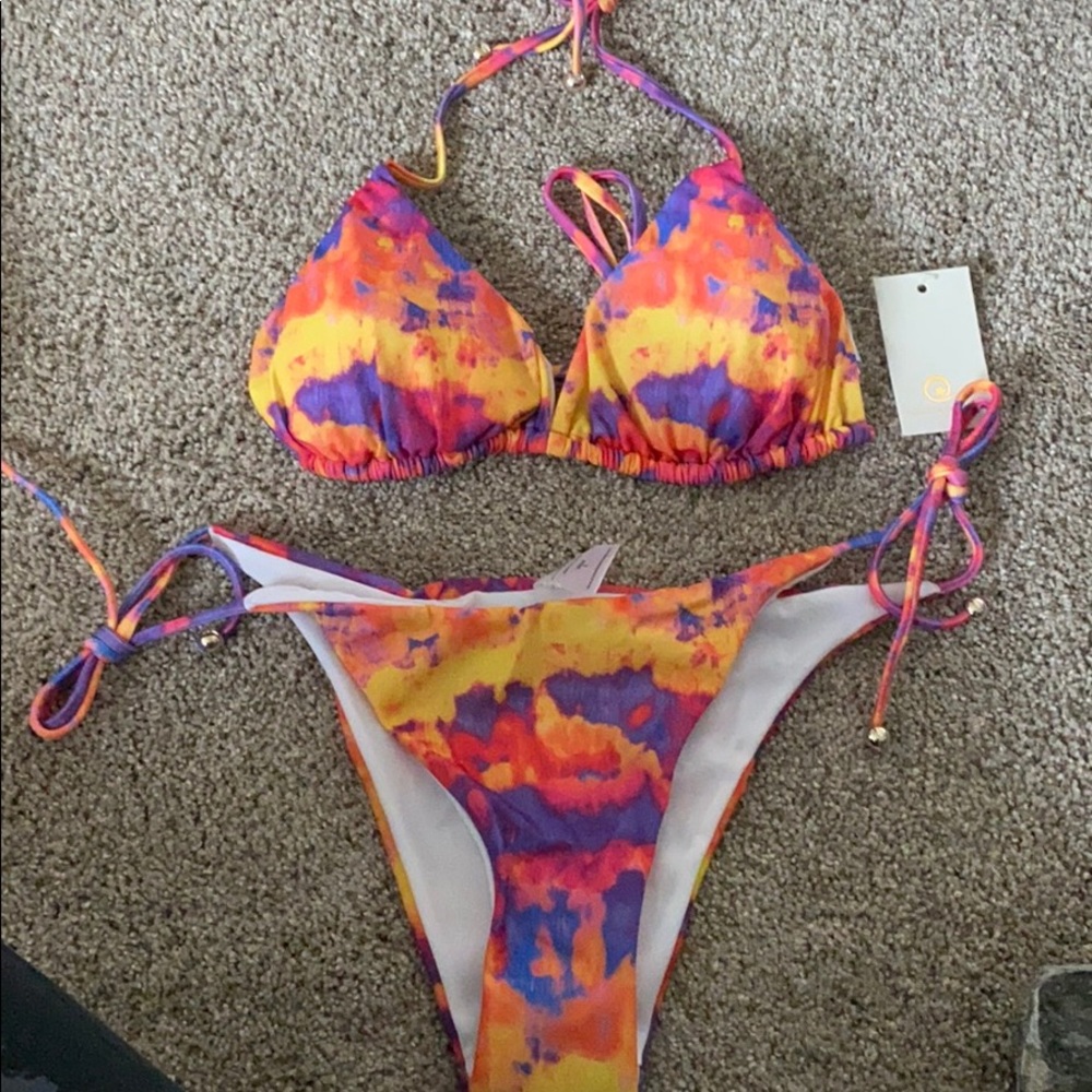 Adorable plumeria bikini